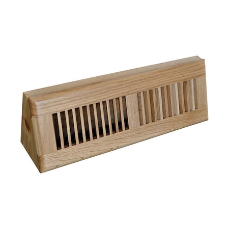 Tru Aire Tru Aire 4 in. H X 15 in. W 2-Way Oak Brown Wood Baseboard Diffuser C168-OBF 15